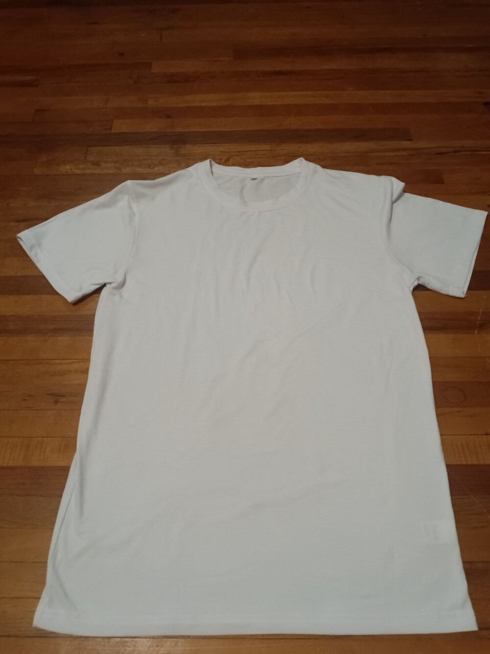 Men's White Short-Sleeve Crew Neck T-Shirt